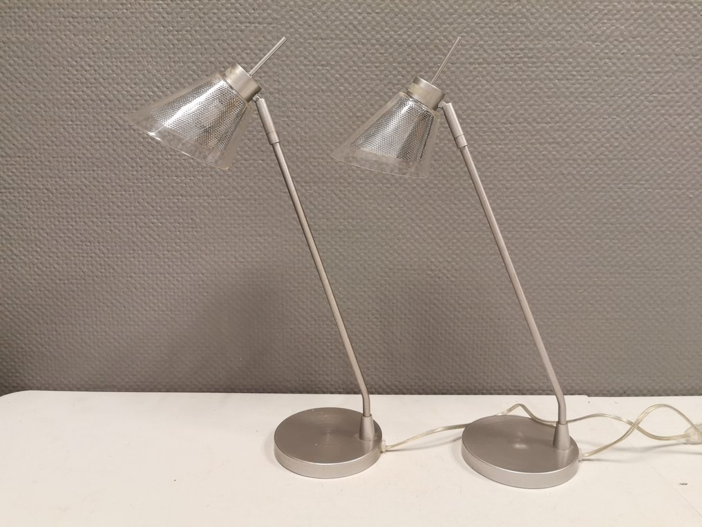 Tafellamp (2) - Glas, Metaal #2.1