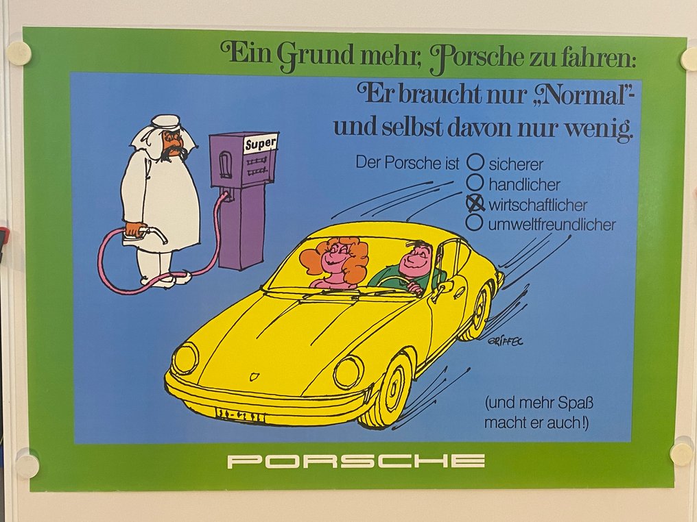 Anonymous, GRIFFEL - Original Plakat von Porsche: G-Modell gezeichnet von Griffel - Anni ‘70 #1.0