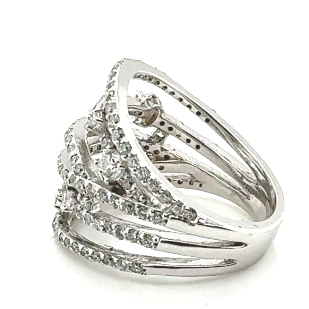 Anel Ouro branco Diamante  (Natural) - Diamante #2.1