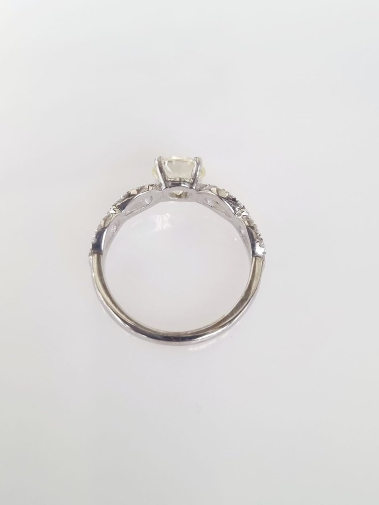 Koktél gyűrű Fehér arany Gyémánt  (Természetes) - Gyémánt #3.1