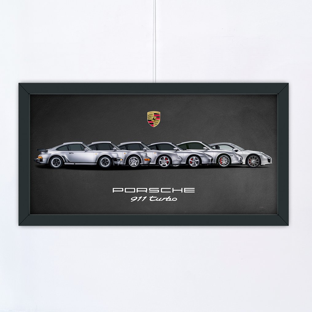 Porsche 911 Turbo Evolution - Fine Art Photography - Luxury Wooden Framed 80x40 cm - Limited Edition Nr 01 of 30 - Serial AA-101 #1.1