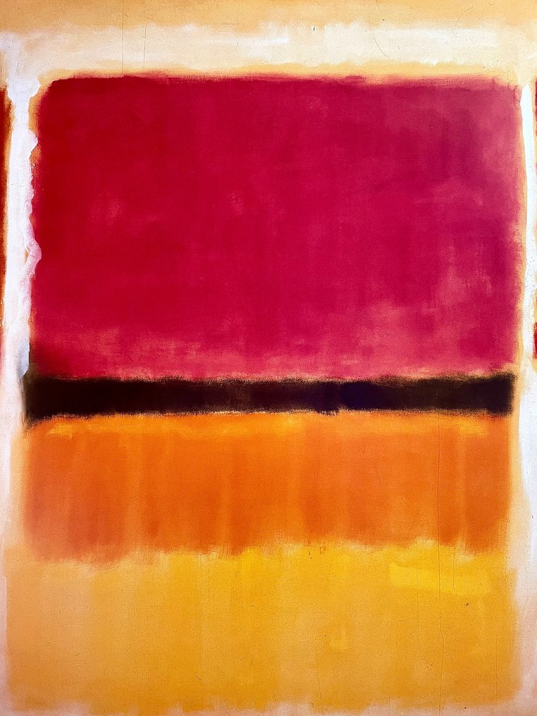 Mark Rothko - Untitled (Violet, Black, Orange, Yellow on White and Red) - Lata 90. #1.0