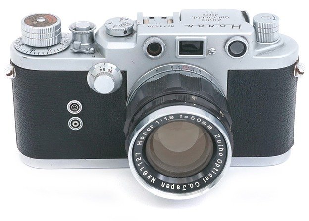 Zuiho Honor S1 rangefinder 39mm Leica copy w/ Zuiho 50mm f1,9 cap e leather case with strap Câmera telémetro #2.1