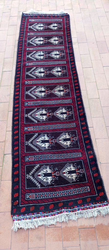 Afghan - 小地毯 - 327 cm - 85 cm #1.2