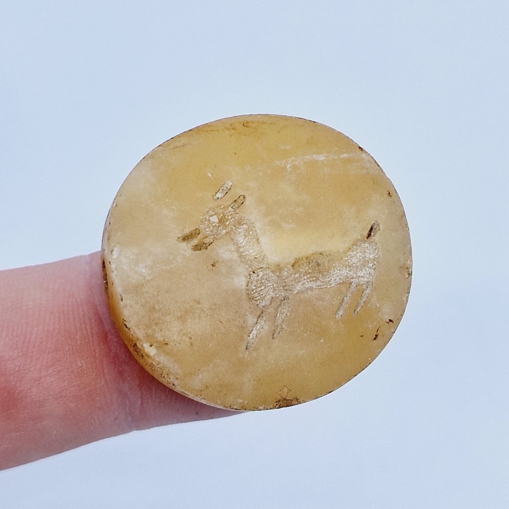 Asiático occidental Agate Talisman de perles Gaselle - 29.5 mm #1.1