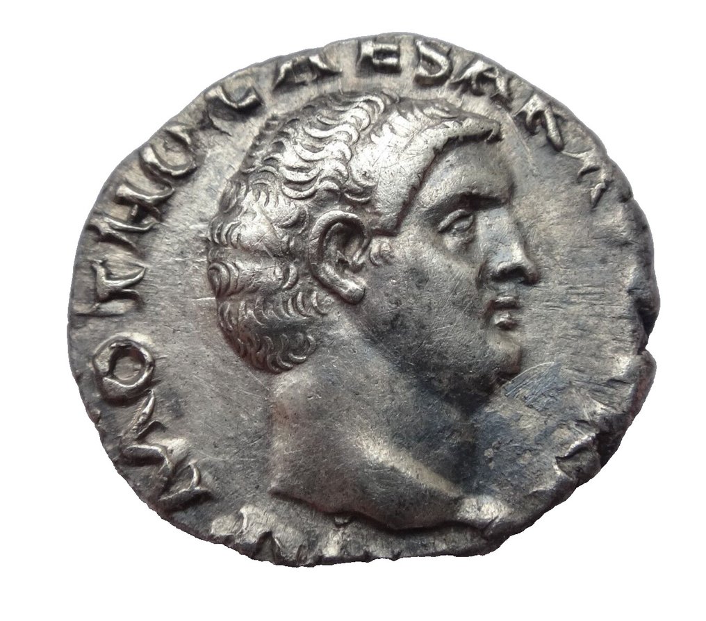 Impero romano. Otone (69 d.C.). Denarius Rome - NGC "Ch XF" Strike: 4/5 Surface: 2/5 #1.1