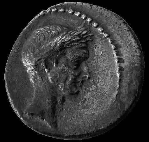 罗马共和国. 尤利乌斯 凯撒. Denarius 43 BC - L. Flaminius Chilo #1.2