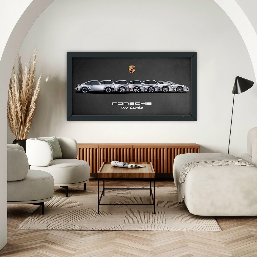 Porsche 911 Turbo Evolution - Fine Art Photography - Luxury Wooden Framed 80x40 cm - Limited Edition Nr 01 of 30 - Serial AA-101 #1.2
