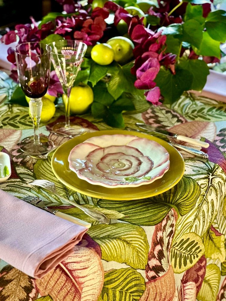 Nappe avec un imprimé fleurs aux couleurs intenses pour tables larges. - Nappe  - 270 cm - 180 cm #1.0