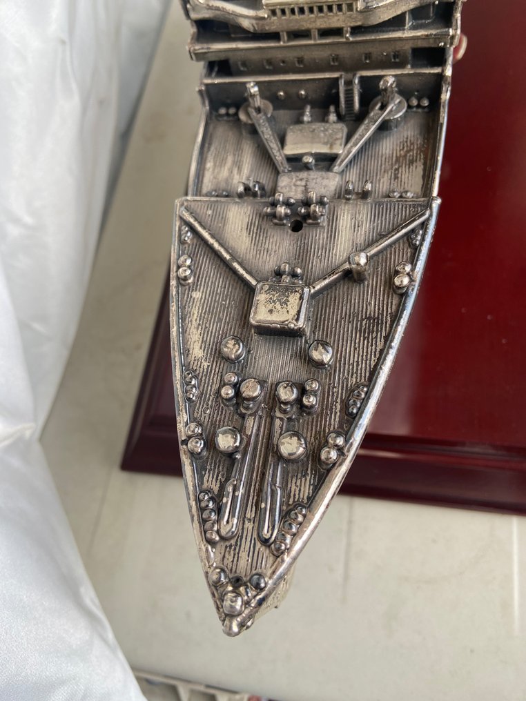 Sculptură, Titanic argento 925 lunghezza cm 77  peso kg 1,982 - 20 cm -  #2.2