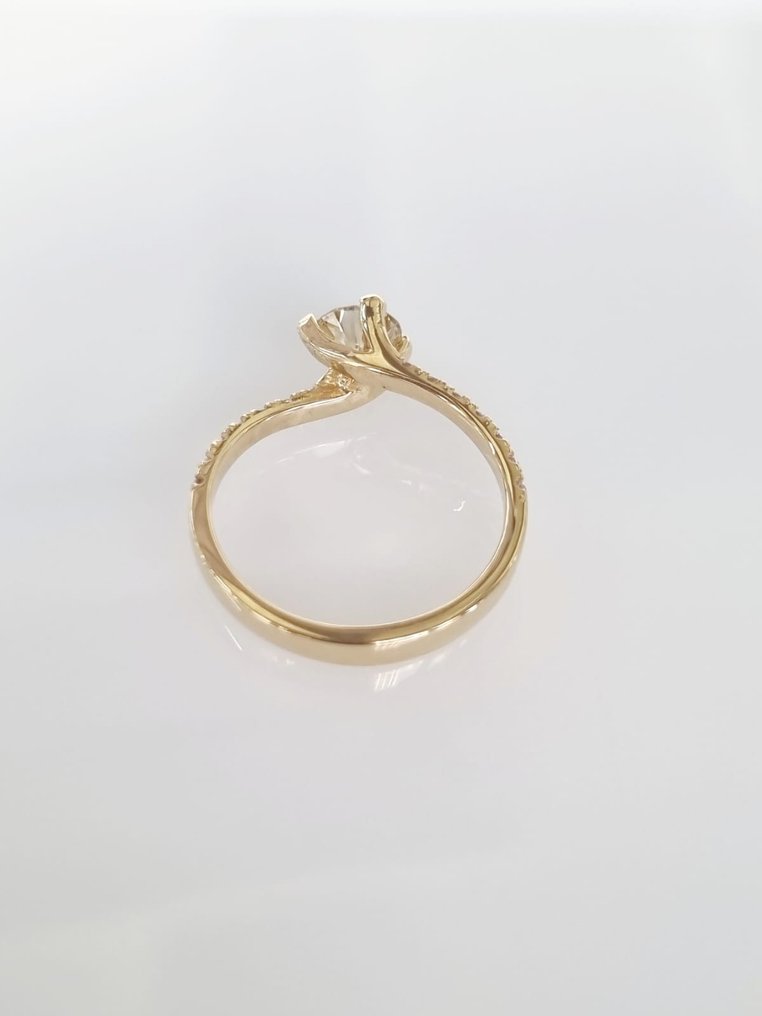 订婚戒指 黄金 钻石  (天然) #3.1