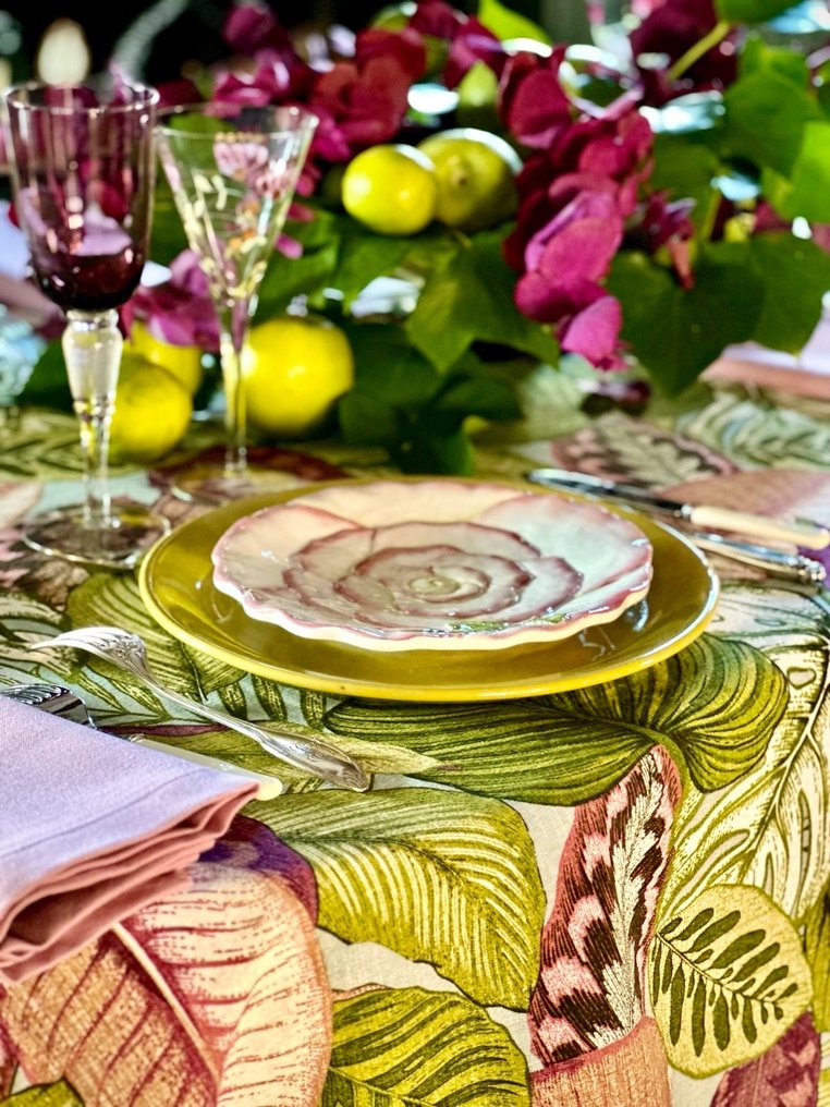 Nappe avec un imprimé fleurs aux couleurs intenses pour tables larges. - Nappe  - 270 cm - 180 cm #2.1