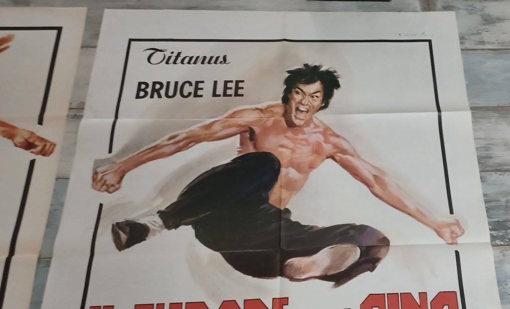 Bruce Lee The Big Boss Original Italian Panel 1971 different style #2.1