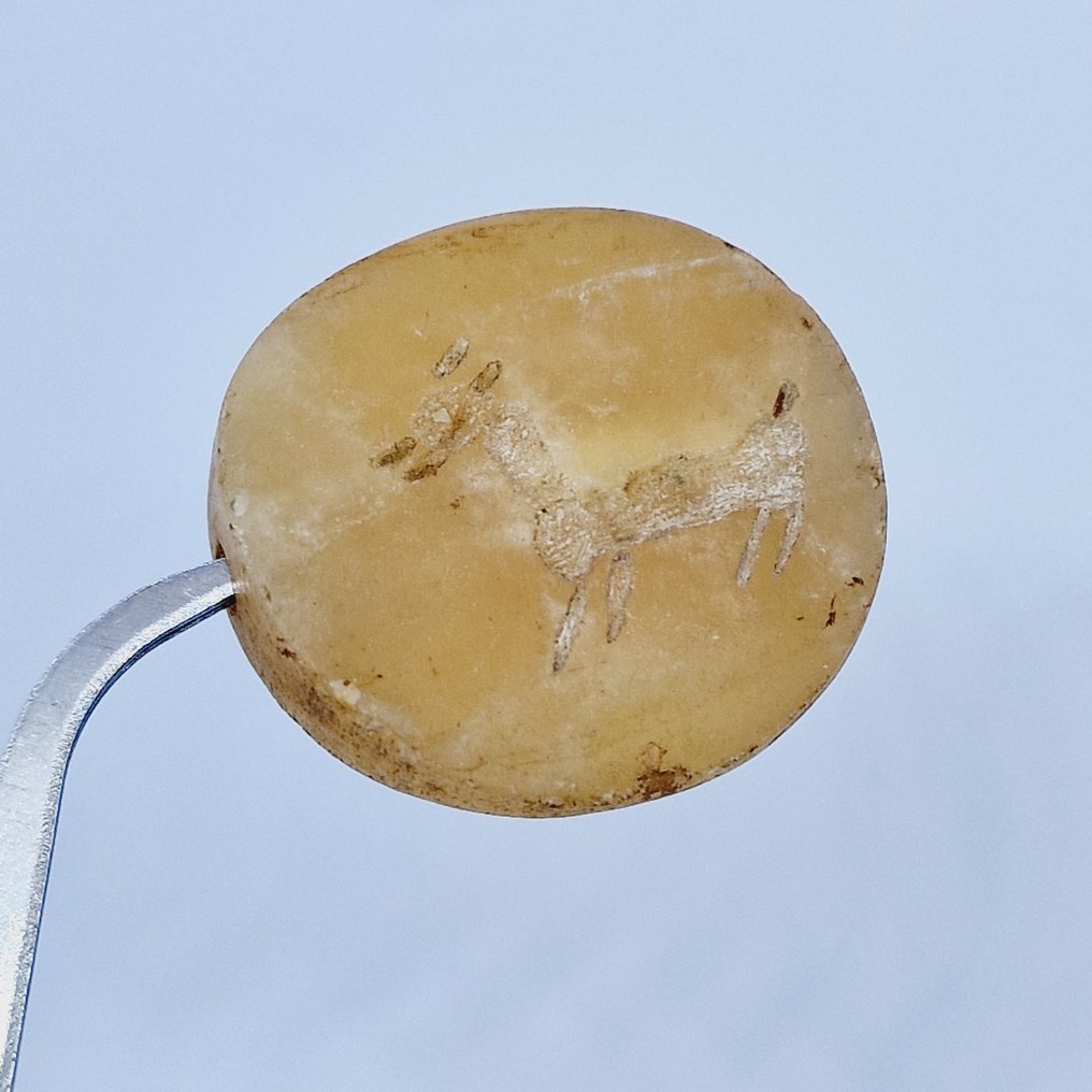 Asiático occidental Agate Talisman de perles Gaselle - 29.5 mm #1.2