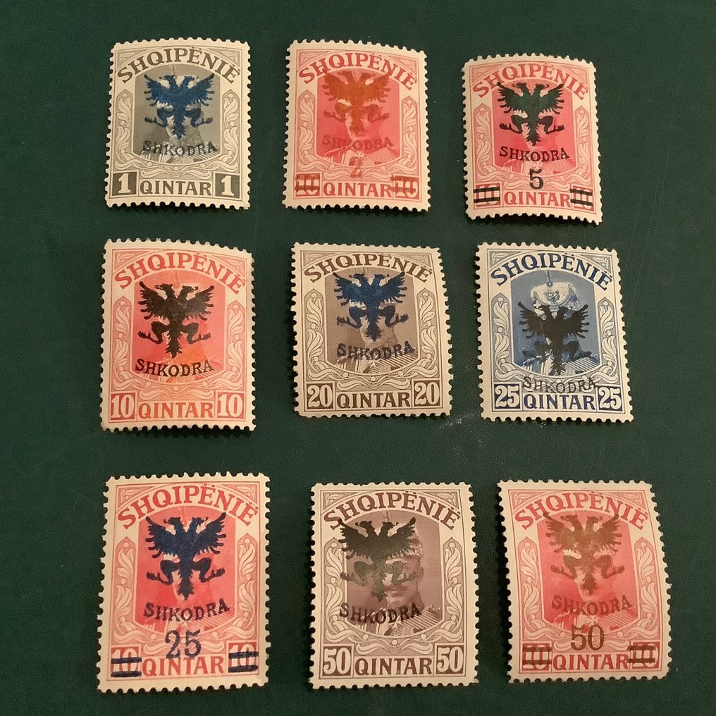 Albanien 1920 - Regentschaft – genehmigt - Michel 67/75 #1.2