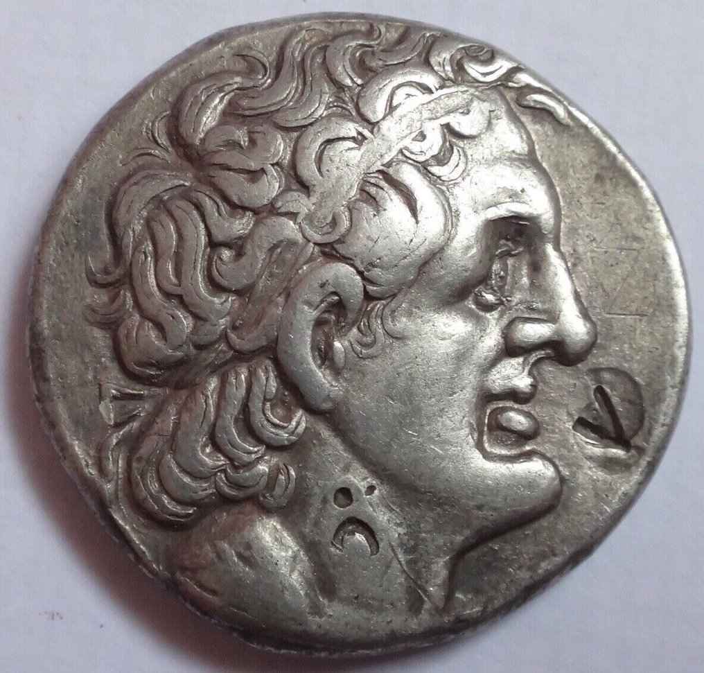 Ptolemaicin kuningaskunta. Ptolemy II Philadelphus (285-246 eaa.). Tetradrachm Sidon, 285/4 BC #1.1