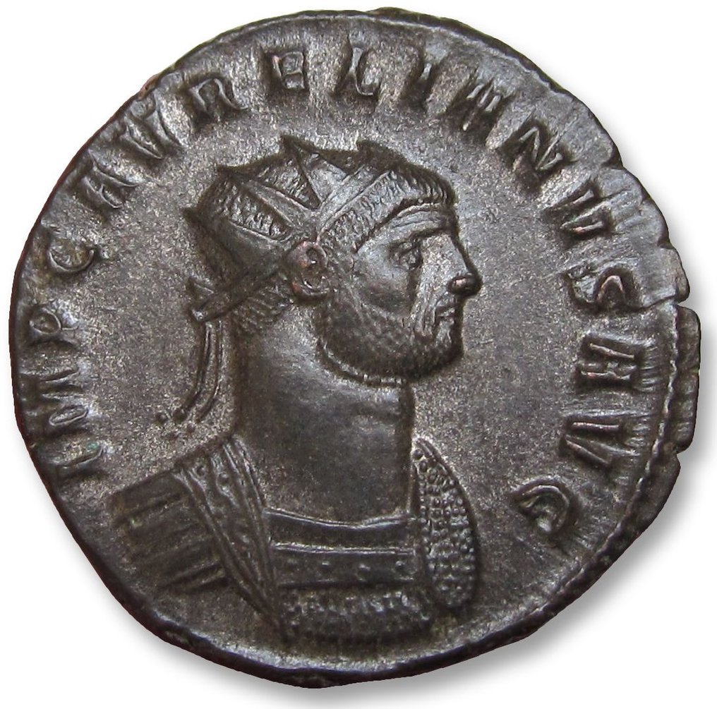 Roman Empire. Aurelian (AD 270-275). Antoninianus Siscia 274-275 A.D. - beautiful near mint state - mintmark Q ✱ - #1.1