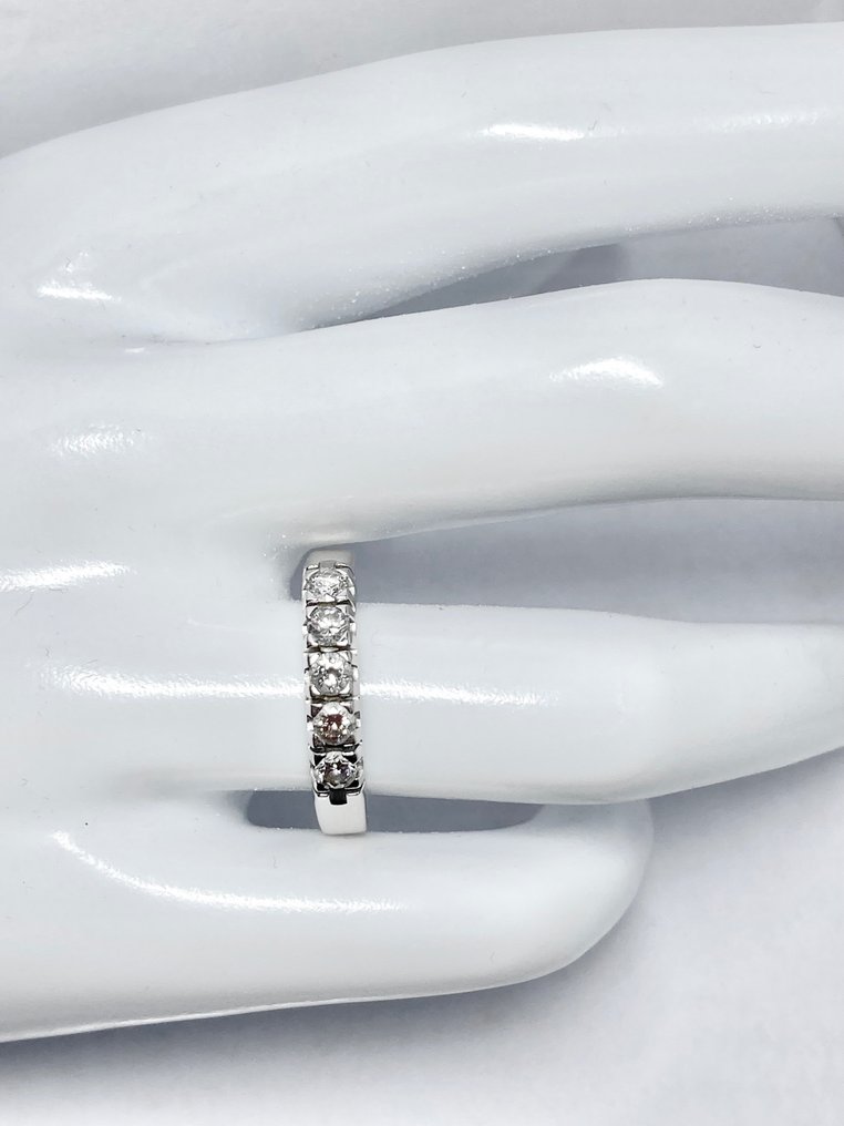 Damiani - Alliancering - 0.45 ct Luxury Hvidguld Diamant #1.2