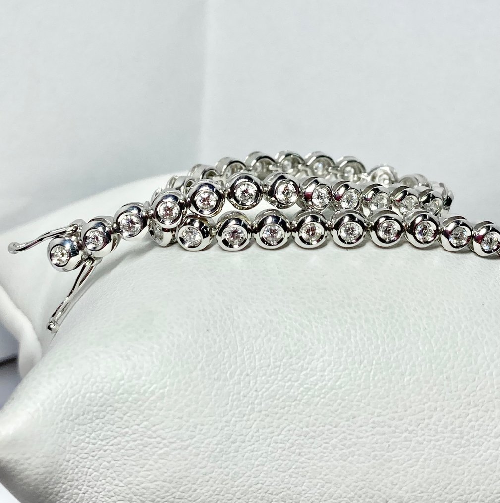Damiani - Tennis bracelet - 2.10 ct Luxury White gold Diamond  #3.3