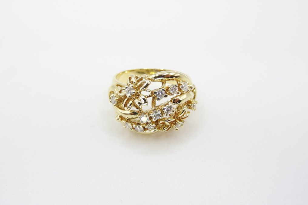 Ring Gelbgold Diamant  (Natürlich)  #3.1
