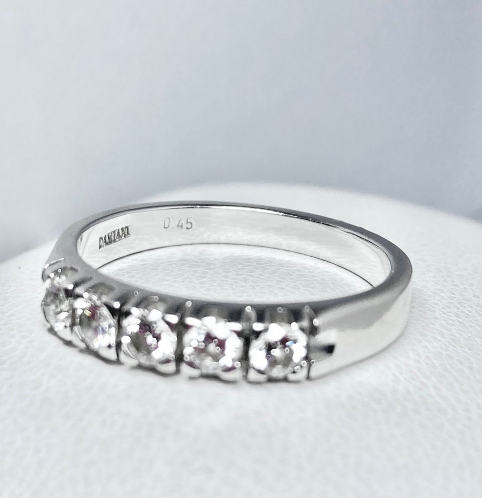 Damiani - Alliancering - 0.45 ct Luxury Hvidguld Diamant #3.2