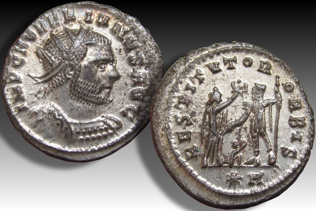羅馬帝國. 奧勒良 (AD 270-275). Antoninianus Cyzicus 272-274 A.D. - mintmark ✱A - nearly as minted & fully silvered - #2.1