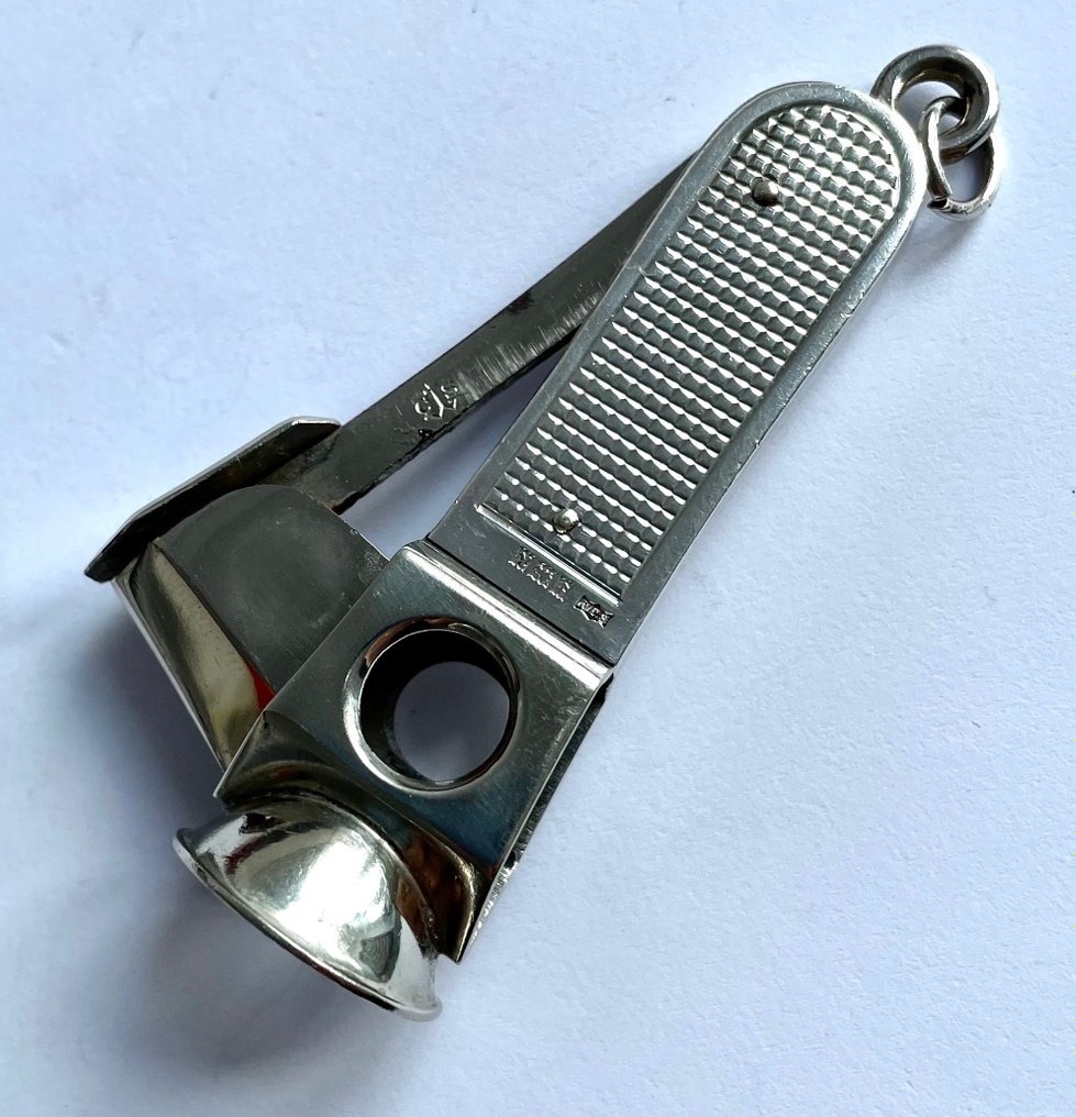 Vintage cigar cutter sterling silver, 1959 - Cortador de charutos - Prata #2.3