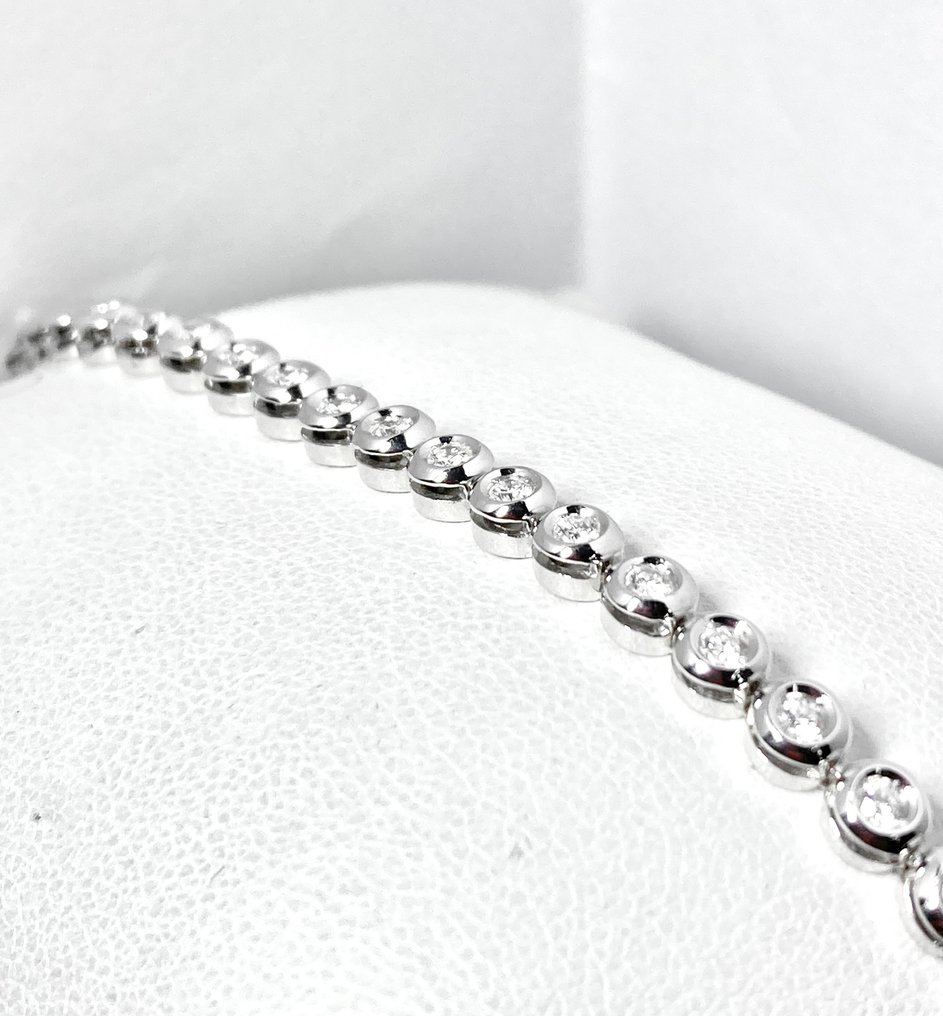 Damiani - Tennis bracelet - 2.10 ct Luxury White gold Diamond  #1.2