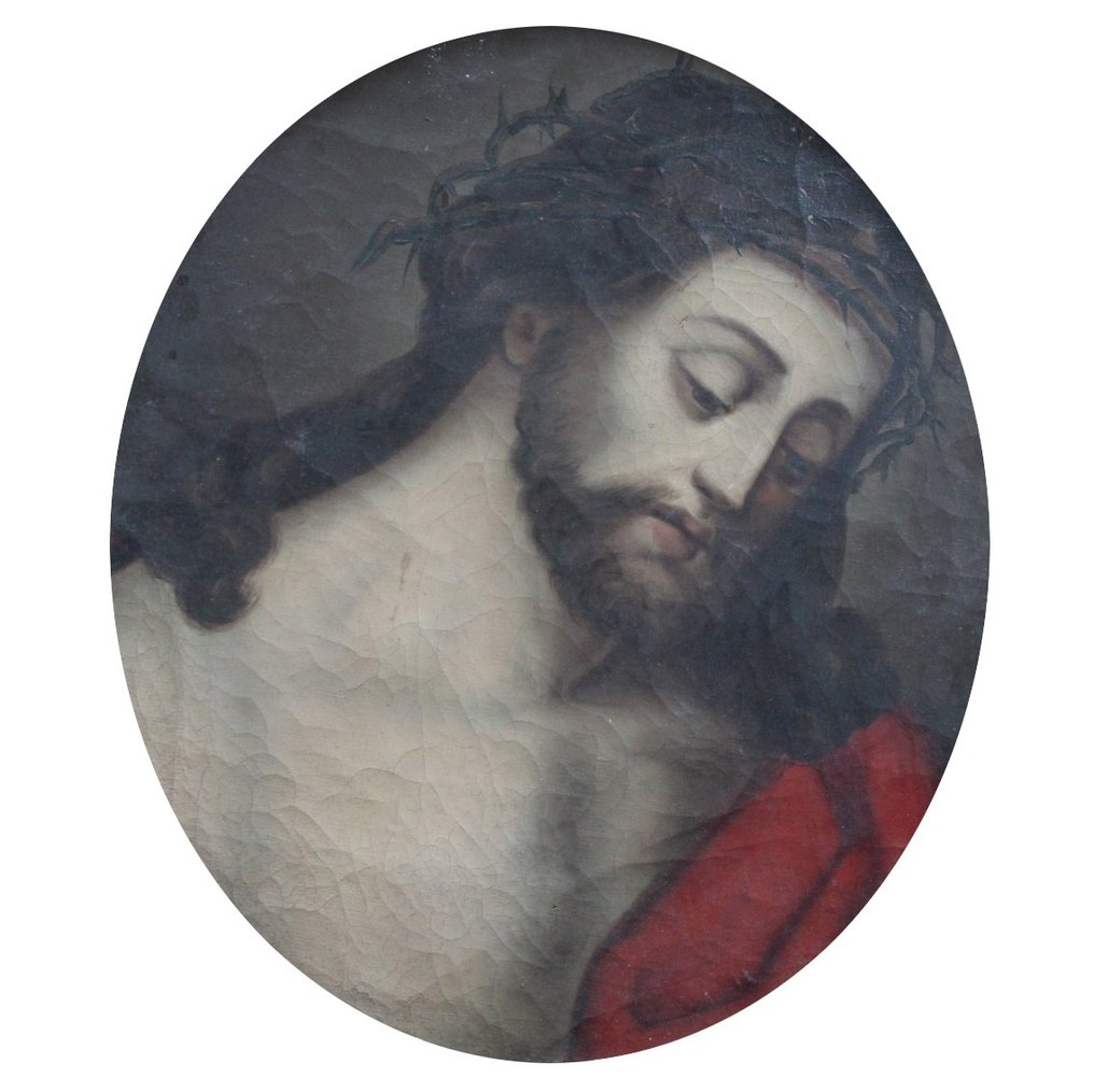 Italienische Schule (XVII) - Christus mit Dornenkrone #1.1