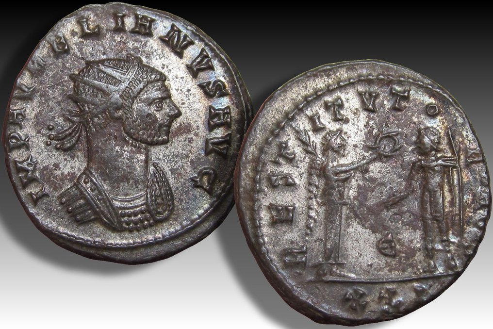 羅馬帝國. 奧勒良 (AD 270-275). Antoninianus Cyzikus 270-275 A.D. - nearly as minted - mintmark XXI / Ԑ #2.1