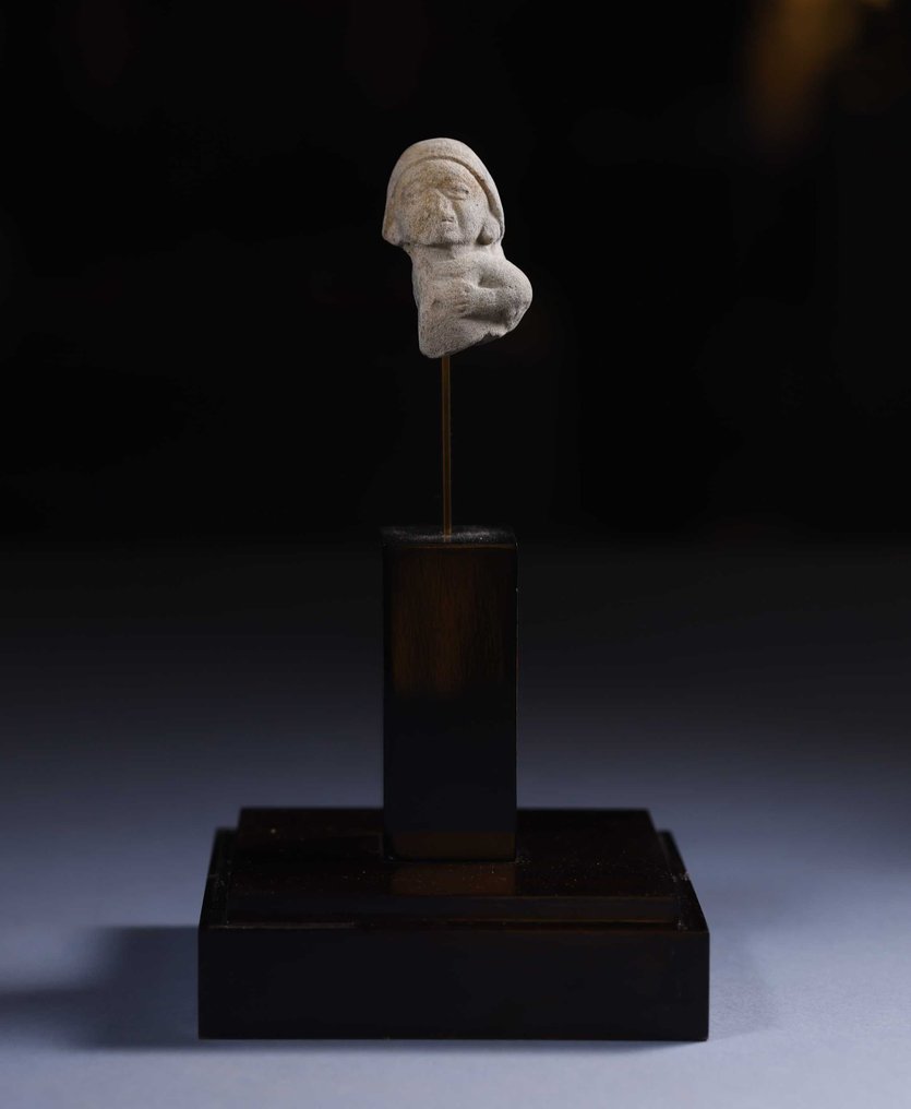 前哥伦布时代 Terracotta 具有西班牙出口许可证的雕塑 - 7 cm #2.2
