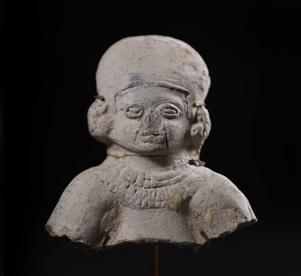 Pre-Columbian Terracotta sculpture with Spanish export license - 8 cm #1.1