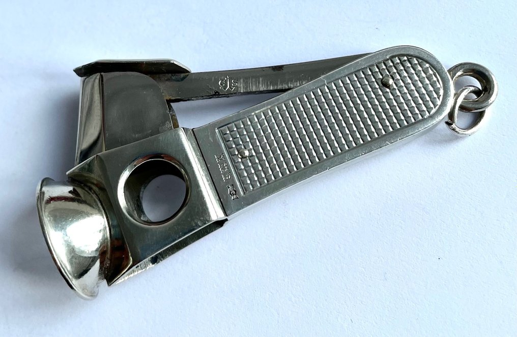 Vintage cigar cutter sterling silver, 1959 - Cortador de charutos - Prata #2.2