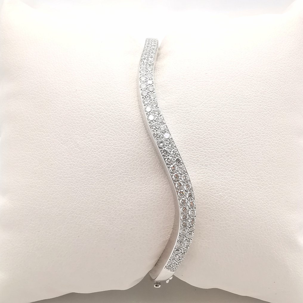 Bracelet Or blanc -  2.16 tw. Diamant  (Couleur naturelle)  #1.2