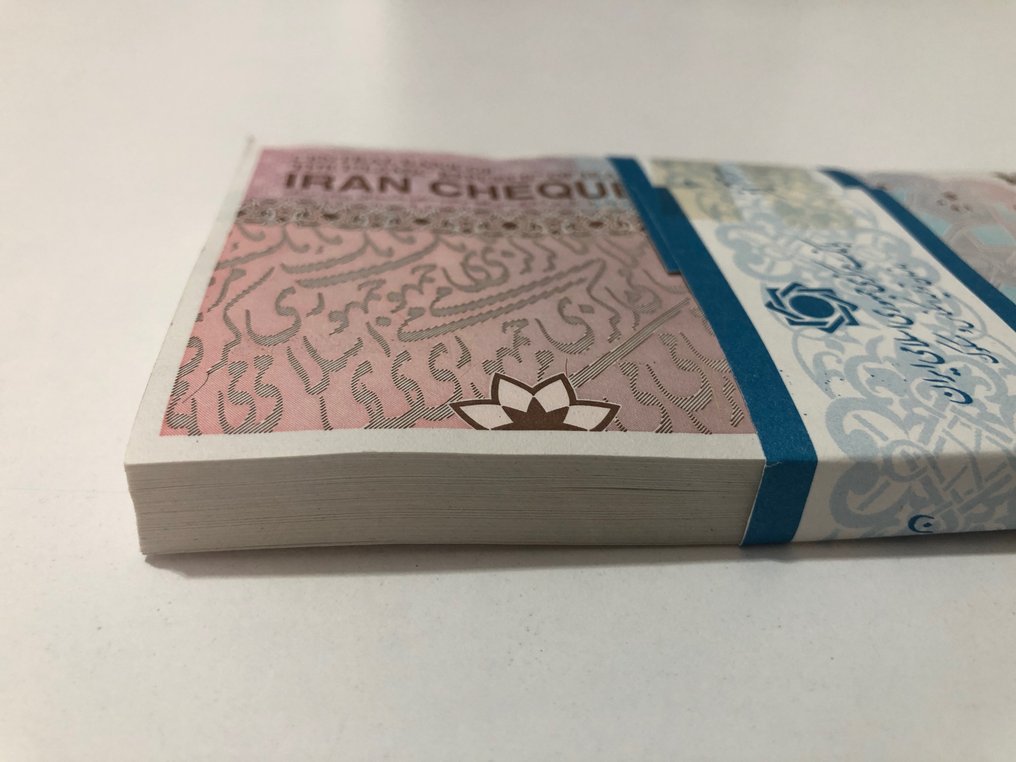 Iran. - 100 x 1000000 Rial 2008 - Original Bundle - #2.2