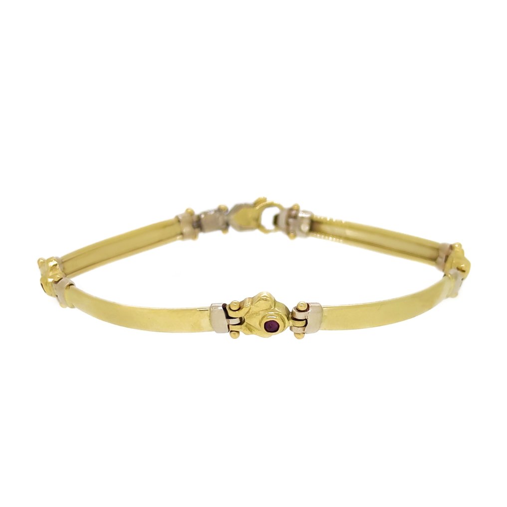 Bracelet White gold, Yellow gold Tourmaline  #1.1