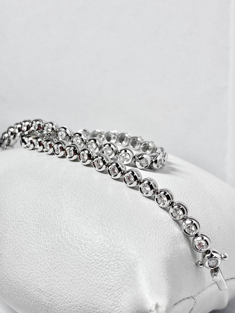 Damiani - Tennis bracelet - 2.10 ct Luxury White gold Diamond  #1.1