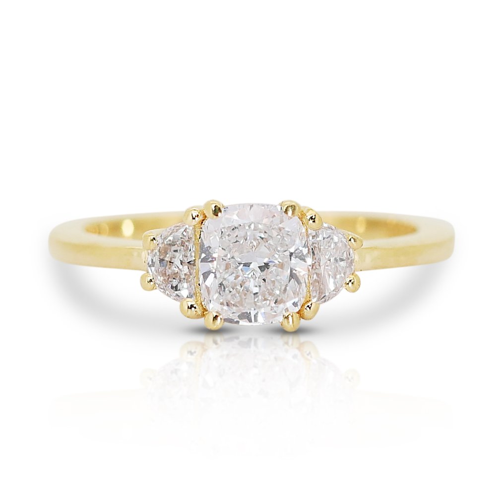 Ring Gulguld Diamant  (Natur) - Diamant #2.1