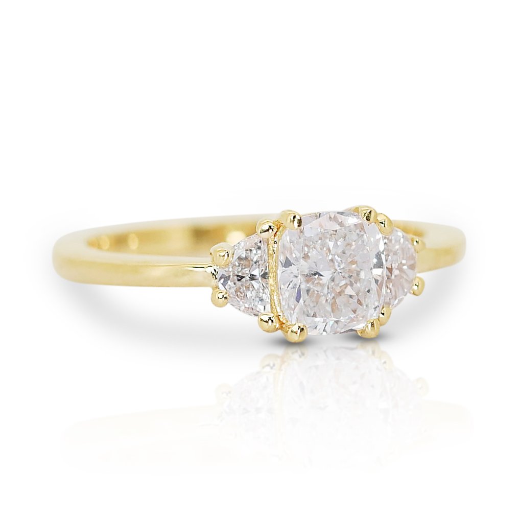 Ring Gulguld Diamant  (Natur) - Diamant #1.2