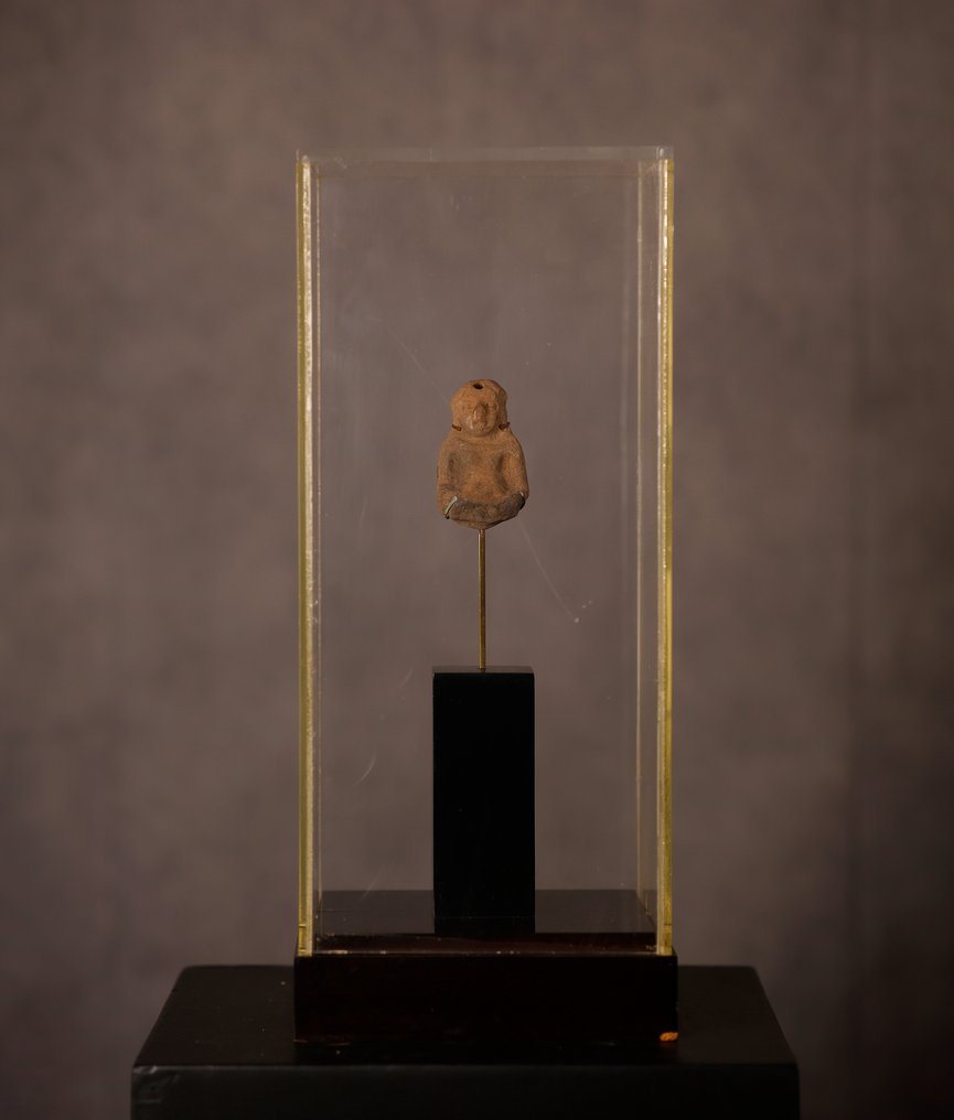 Προκολομβιανός Terracotta γλυπτό με ισπανική άδεια εξαγωγής - 6 cm #2.1