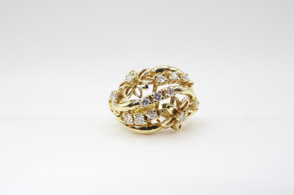 Ring Gelbgold Diamant  (Natürlich)  #3.2