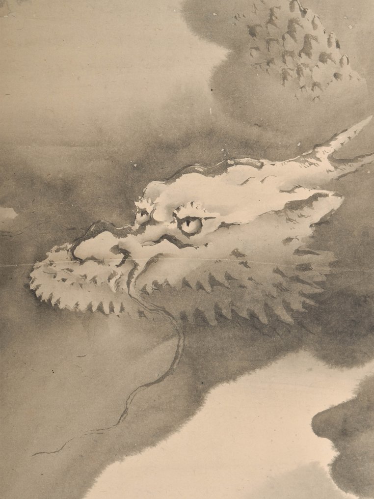 Dragon amidst clouds - Kishi Ganku (1749-1839) - Giappone - Periodo Edo (1600-1868) #2.1