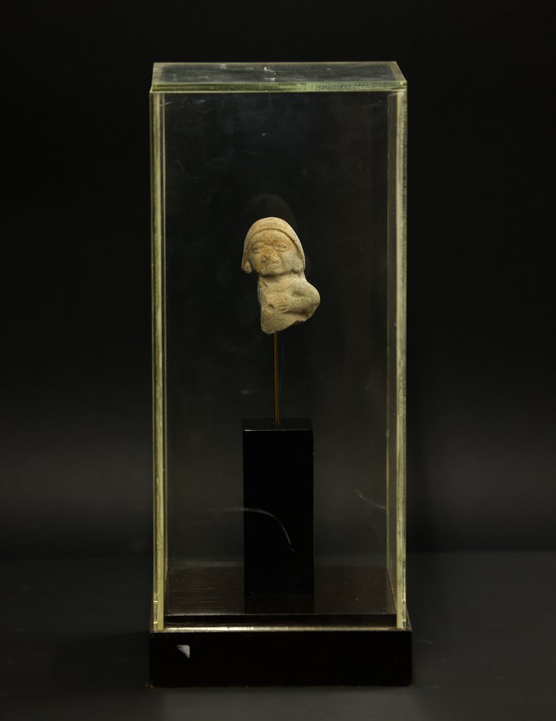 前哥倫布時代 Terracotta 具有西班牙出口許可證的雕塑 - 7 cm #2.1