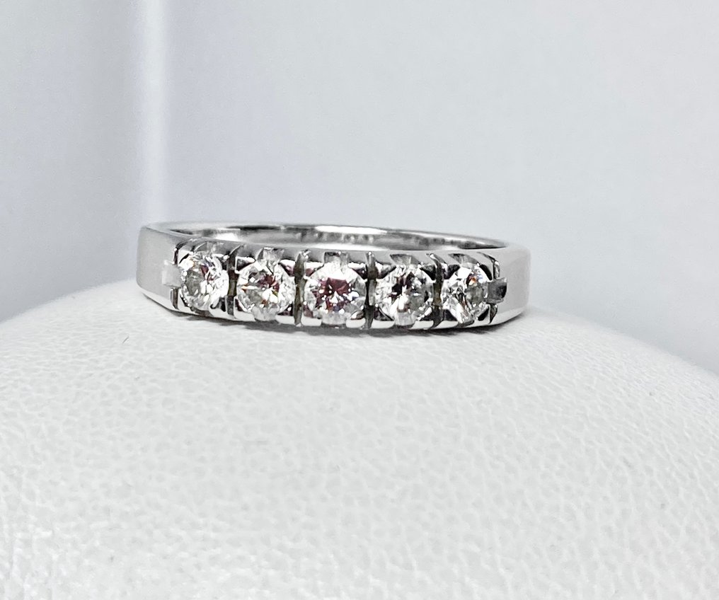 Damiani - Alliancering - 0.45 ct Luxury Hvidguld Diamant #2.1