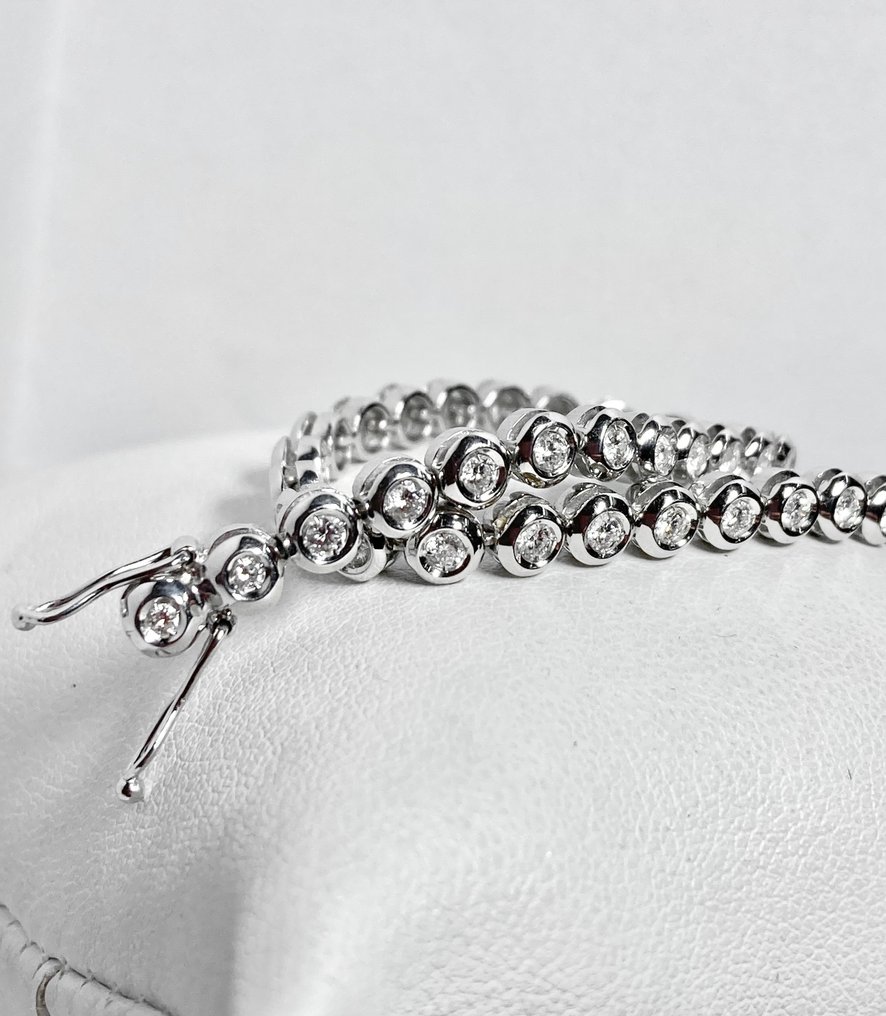 Damiani - Tennis bracelet - 2.10 ct Luxury White gold Diamond  #1.3