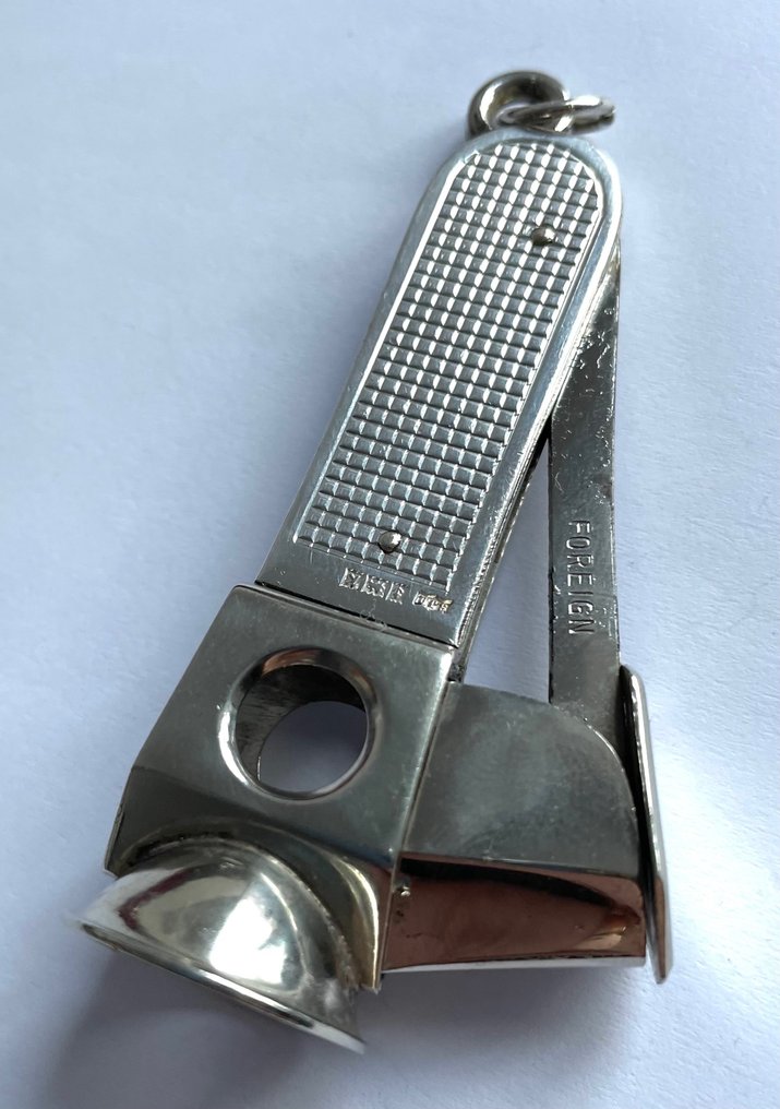 Vintage cigar cutter sterling silver, 1959 - Cortador de charutos - Prata #2.1
