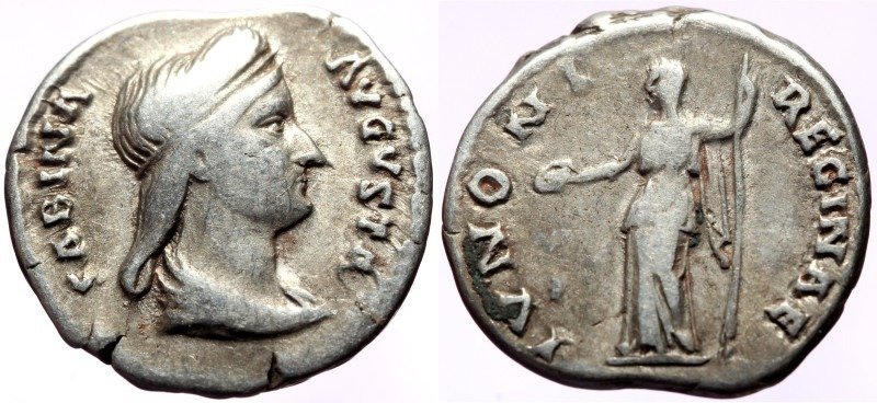 Römisches Reich. Sabina (Augusta, 128-136 n.u.Z.). Denarius #2.1