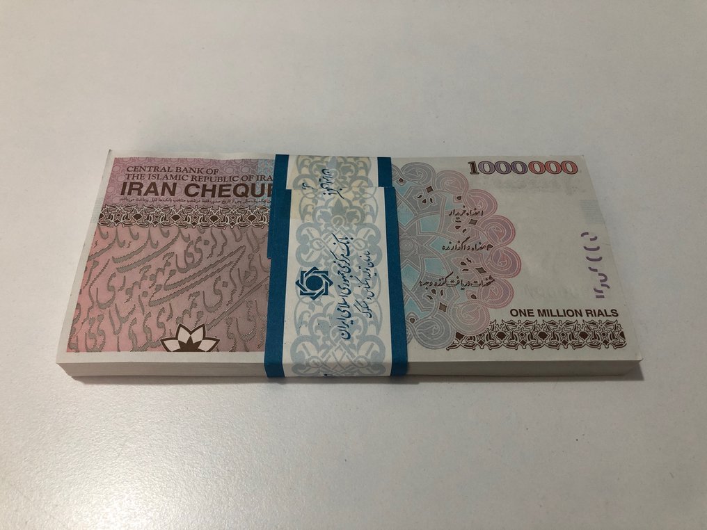 伊朗. - 100 x 1000000 Rial 2008 - Original Bundle - #2.1