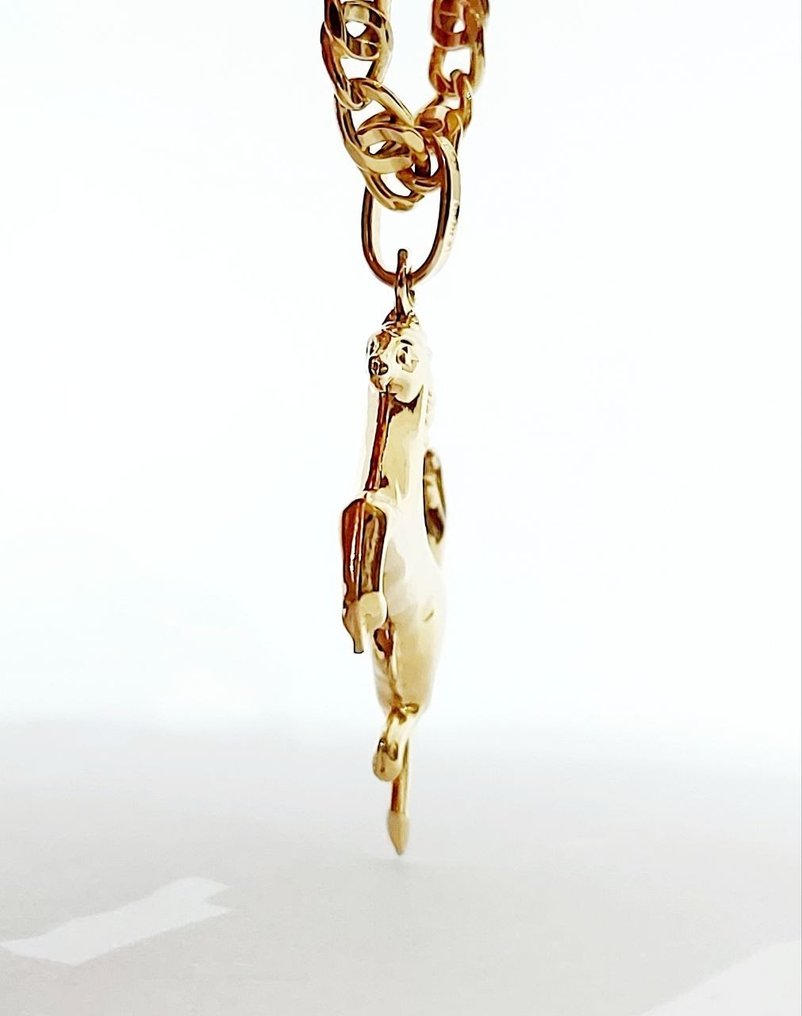 Halsband med hänge Gult guld  #1.2