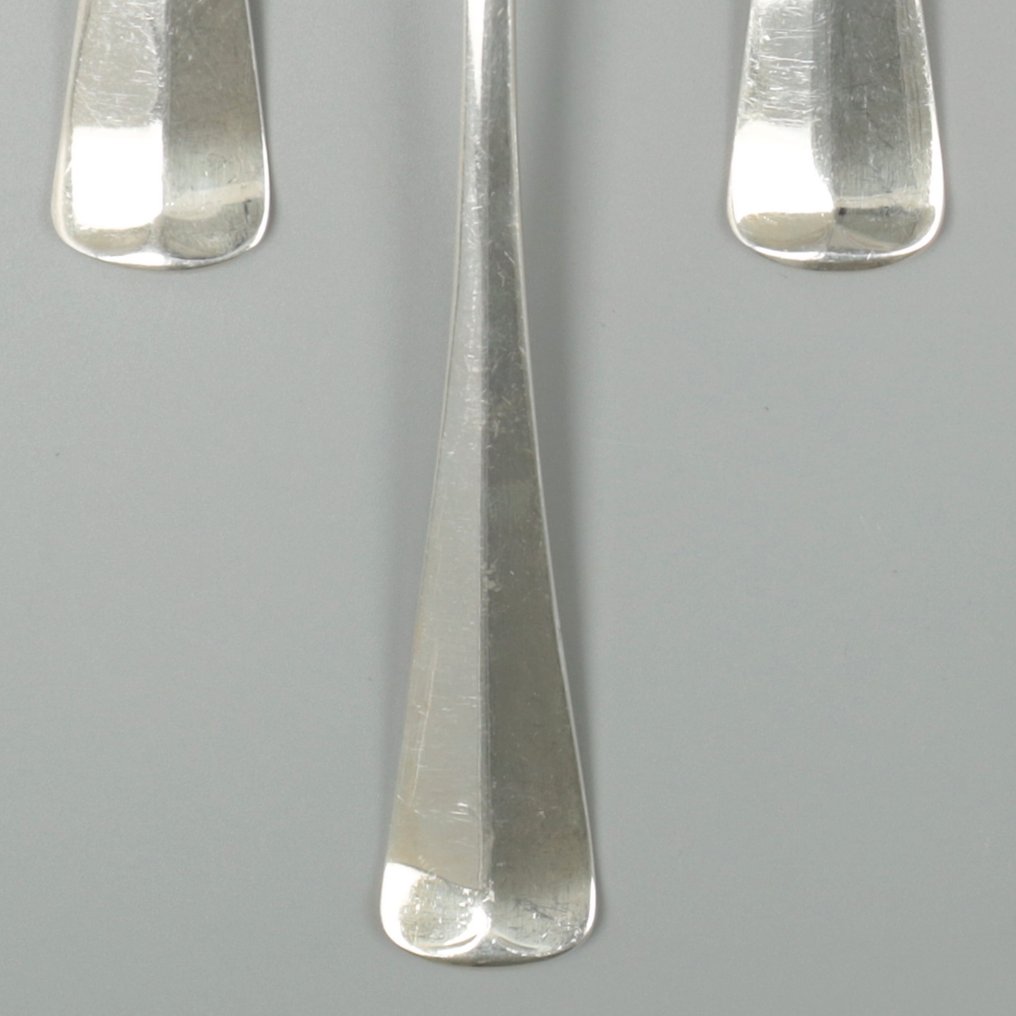 Gebr. Huisman. "Haags Lofje" Diner - Spoon (6) - .833 silver #1.2